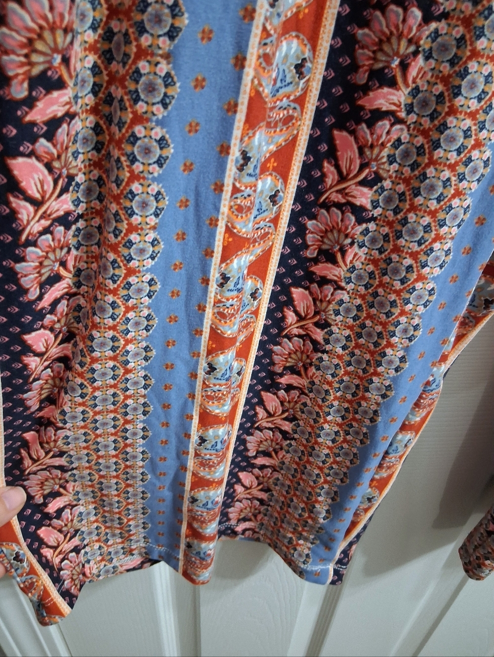Pink Republic Boho Pants Botanical Pattern Soft Comfy XL - Picture 5 of 13